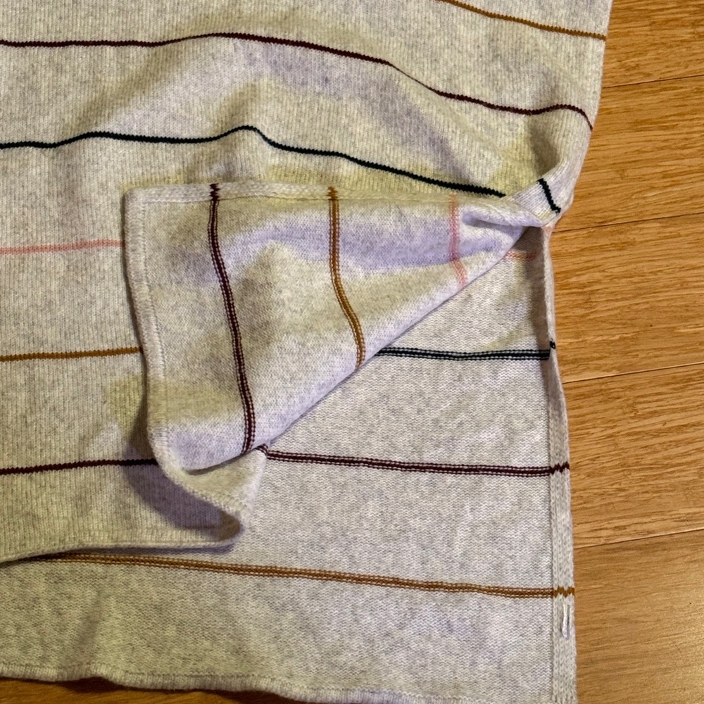 Loft Striped Turtleneck Sweater - Cream and Multicolor - Picture 7 of 8